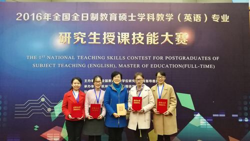 我校获奖选手和指导教师合影